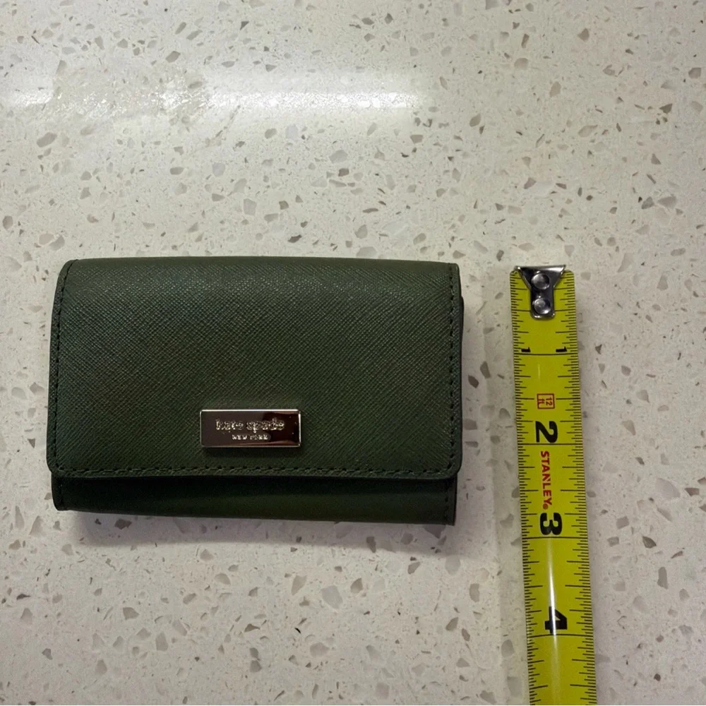 Kate Spade Wallet Christine Laurel Way Mini Card Holder Green NEW - Picture 6 of 6